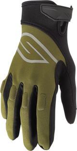 SLIPPERY Circuit Gloves - Olive/Black - XS 3260-0438