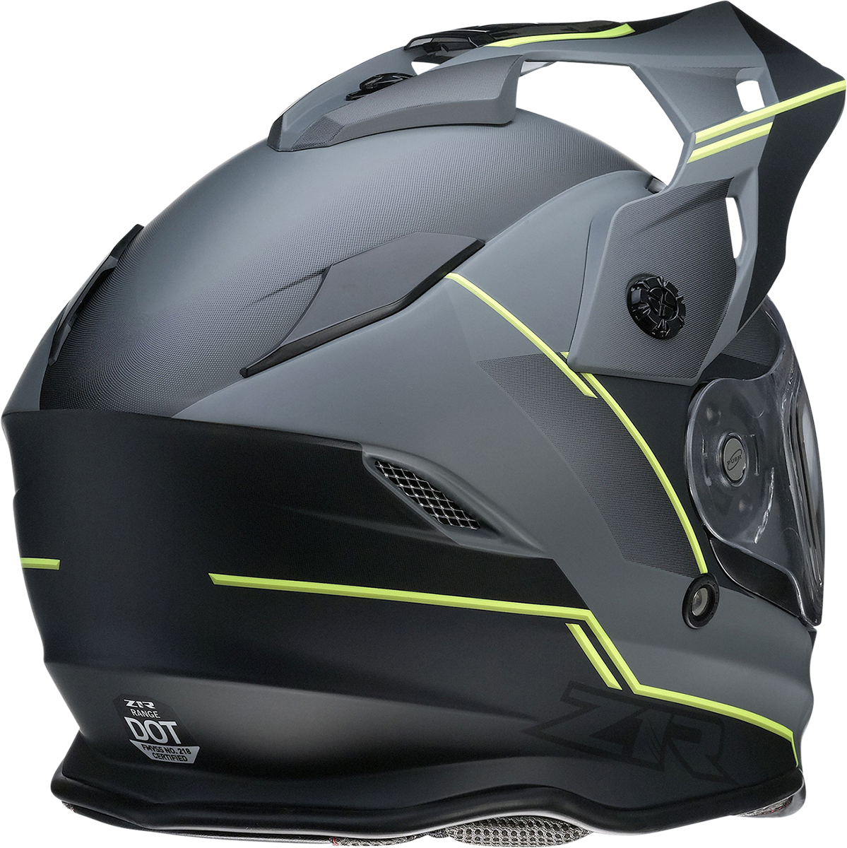 Casco Z1R Range - Bladestorm - Gris/Negro/Amarillo de alta visibilidad - 2XL 0101-14070 