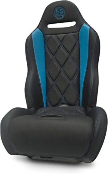 BS SAND Performance Seat - Double T - Black/Titanium Blue PEBUTBDTC