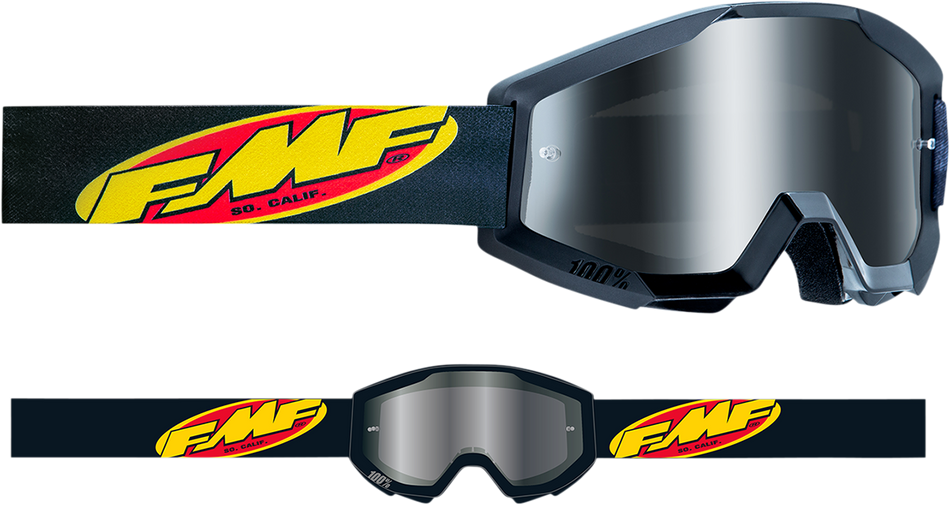 FMF PowerCore Goggles - Core - Black - Silver Mirror F-50051-00003 2601-3010