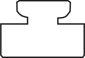 Guía deslizante de repuesto negra GARLAND - UHMW - Perfil 07 - Longitud 45.00" - Polaris 07-4500-1-01-01 