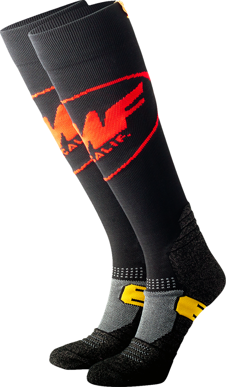 FMF Staple Riding Socks - Black - One Size SP22194909 3431-0739