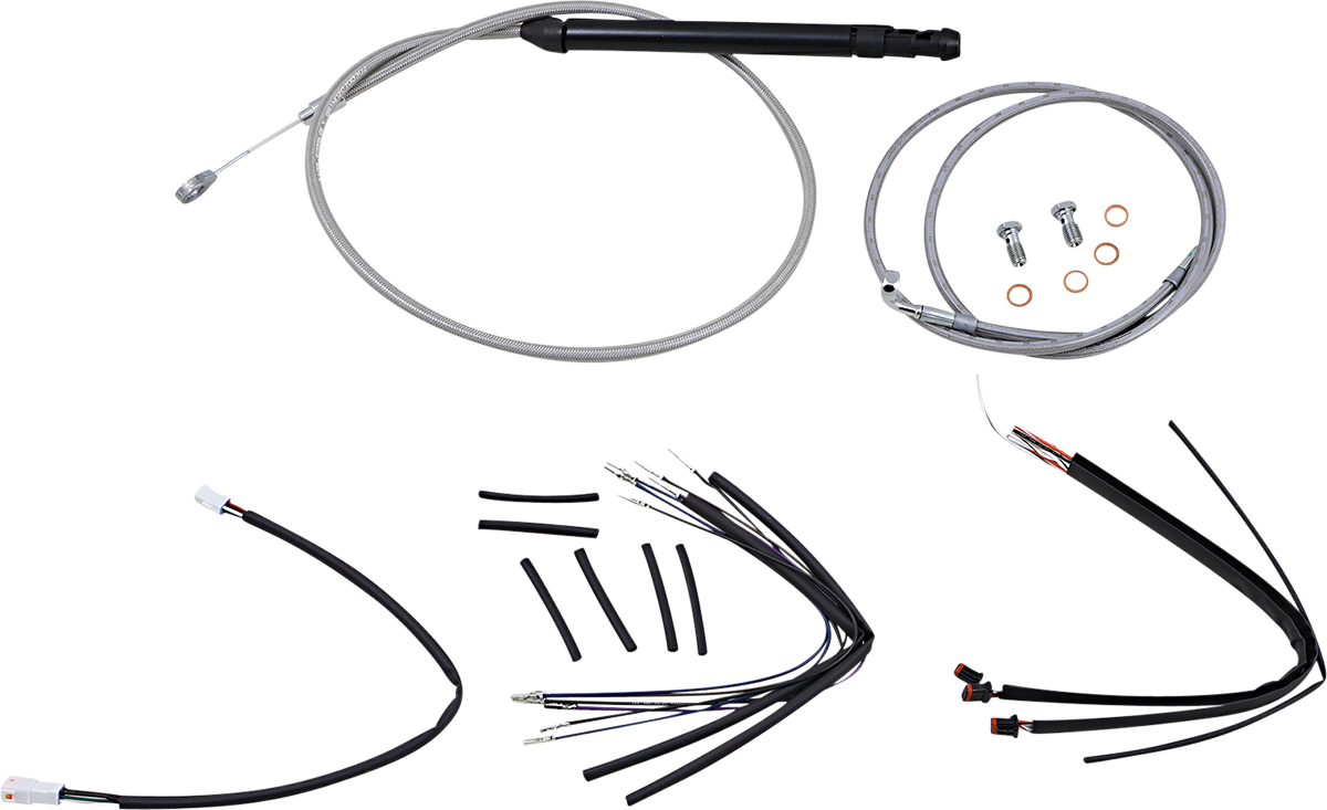 BURLY BRAND Control Kit - 14" Gorilla Handlebars - Stainless B30-1249