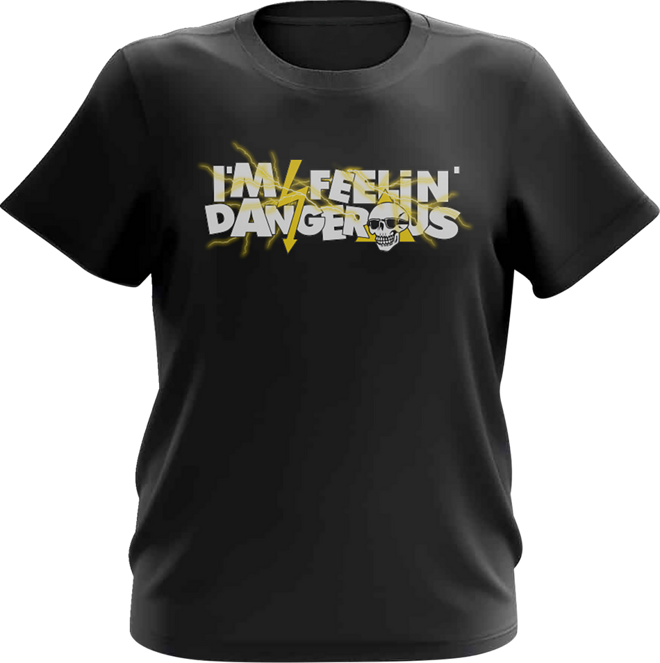 Deegan Apparel Youth Shocking T-Shirt - Black/Yellow - Large DBTSS3007BLYL