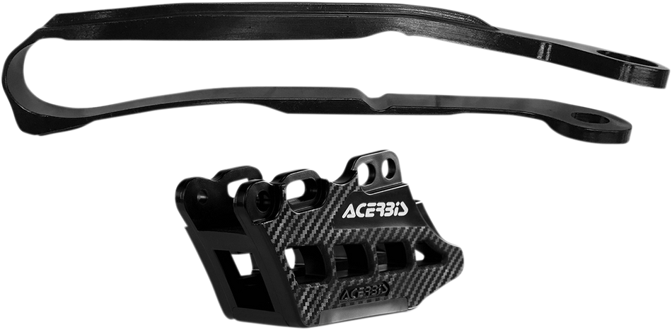 Kit deslizante y guía de cadena ACERBIS 2.0 - Kawasaki KX250F/KX450F - Negro 2466040001