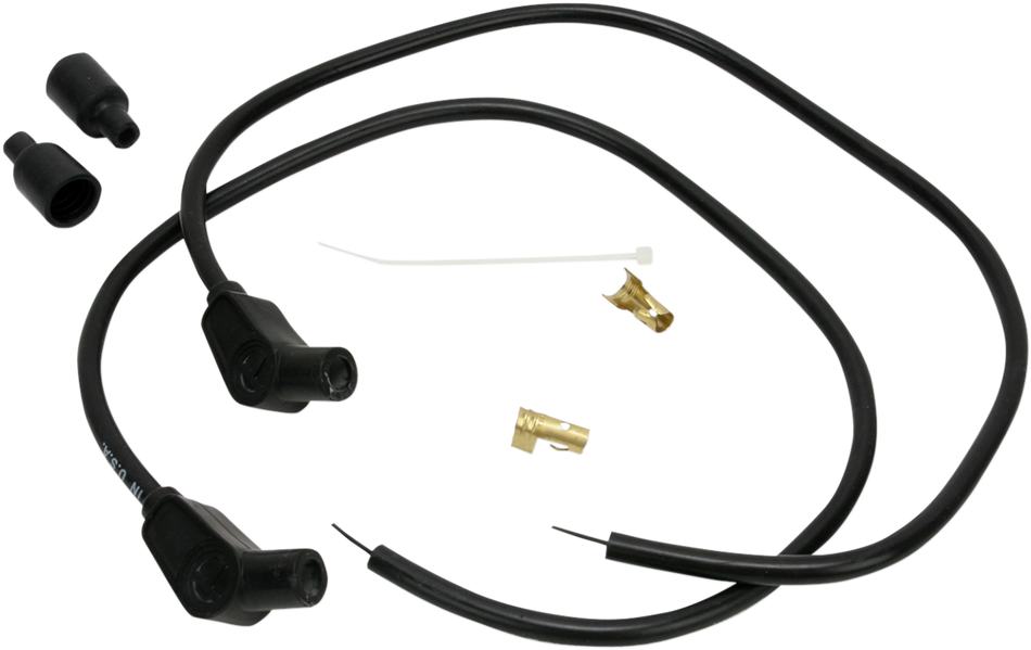SUMAX Universal Spark Plug Wire Kit - 135 degree - Black 76083