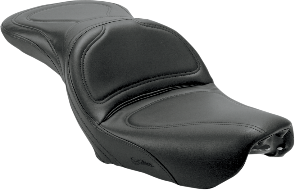SADDLEMEN Seat - Explorer - Without Backrest - Stitched - Black - FXDWG '04-'05 804-05-0291