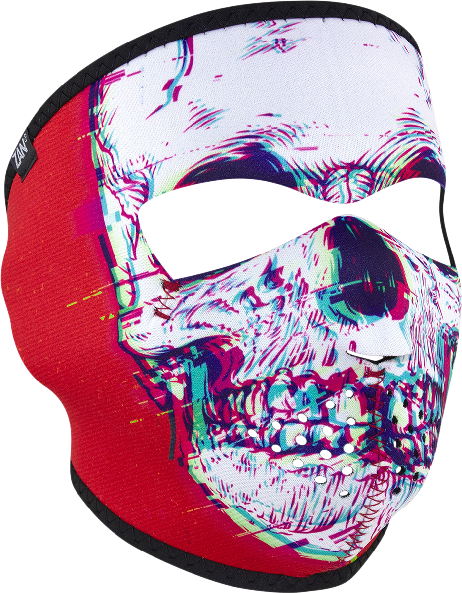 ZAN HEADGEAR Face Mask - Glitch Skull WNFM471