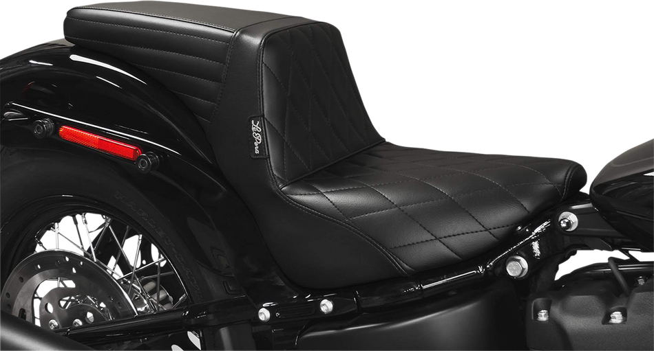 LE PERA Kickflip Seat - Diamond - Black - Softail '18-'21 LYB-590DM
