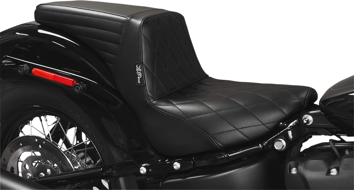 LE PERA Kickflip Seat - Diamond - Black - Softail '18-'21 LYX-590DM