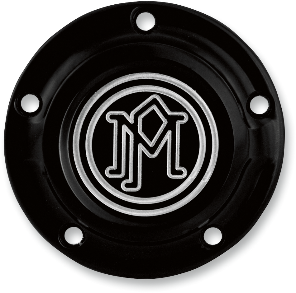 PERFORMANCE MACHINE (PM) Ignition Cover - Scalloped - 5 Hole - Contrast Cut 0177-2029-BM