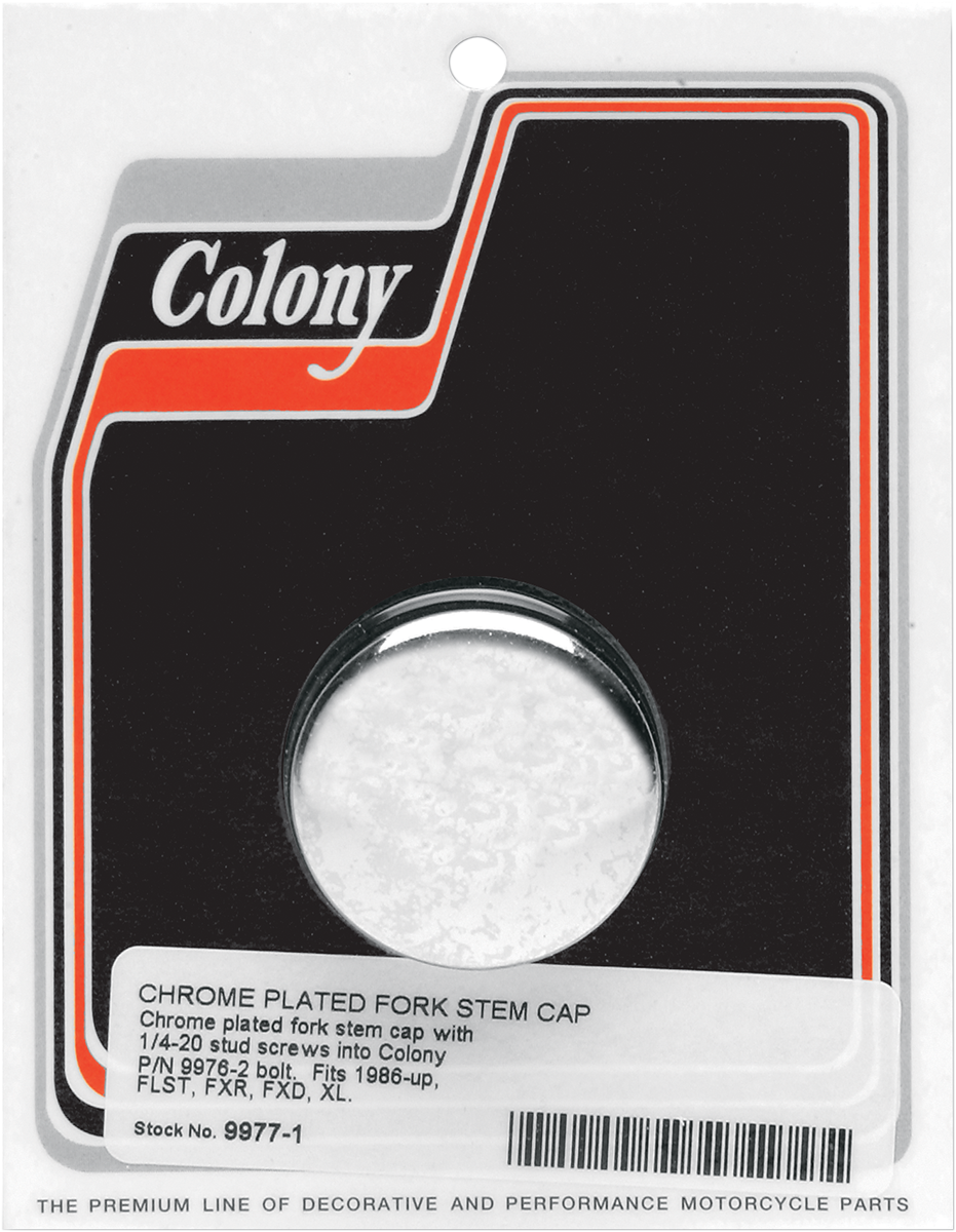 COLONY Cap - Stem Bolt - Chrome 9977-1