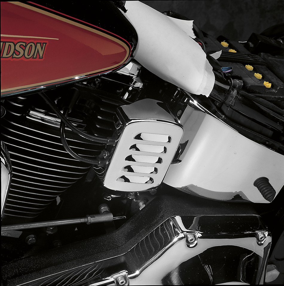 DRAG SPECIALTIES Louvered Coil Cover - Harley Davidson - Chrome 13005