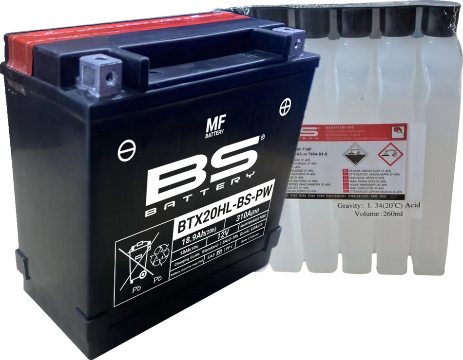 BS BATTERY Battery - BTX20HL-BS-PW (YTX) 300821