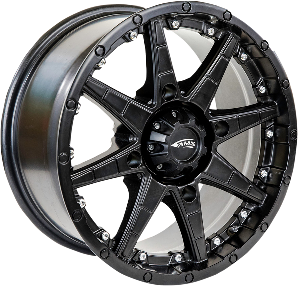 AMS Roll'n 105 Wheel - Front/Rear - Black - 15x7 - 4/137 - 5+2 5707-046AS