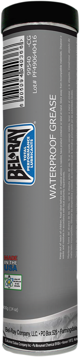 BEL-RAY Waterproof Grease - 14 oz. net wt. - Cartridge 301293150235