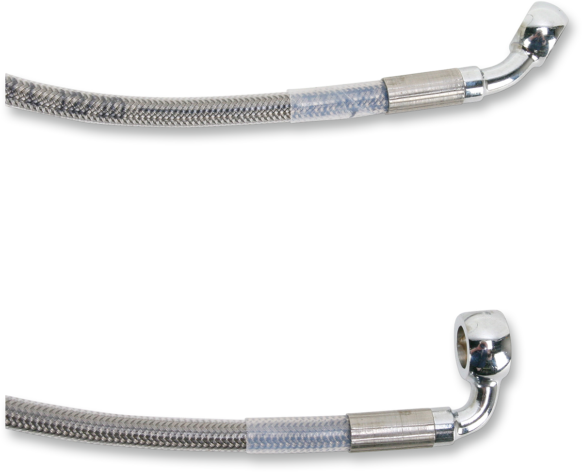 DRAG SPECIALTIES Brake Line - Front - 6" - Stainless Steel 660214-6