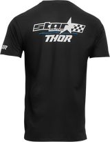 THOR Star Racing Champ T-Shirt - Black - Large 3070-1145