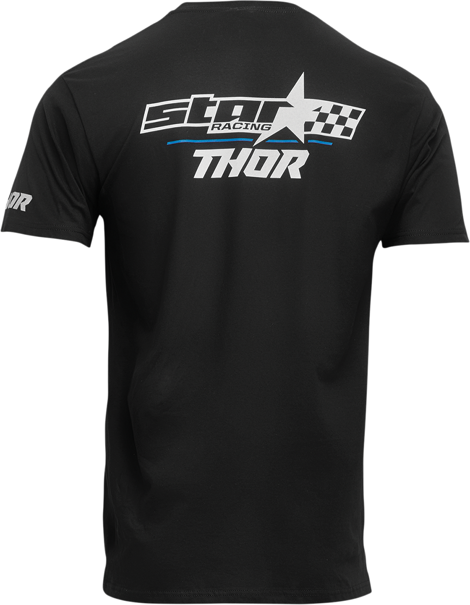 THOR Star Racing Champ T-Shirt - Black - Large 3070-1145