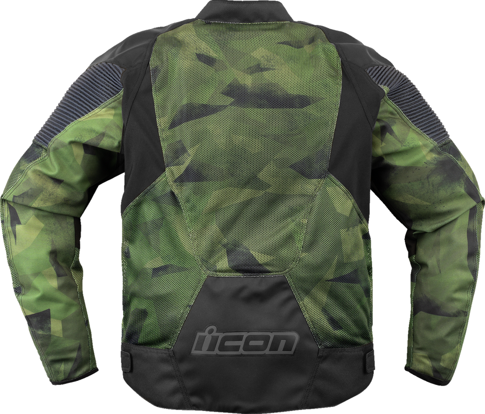 ICON Overlord3 Mesh™ Camo CE Jacket - Green - Large 2820-6707