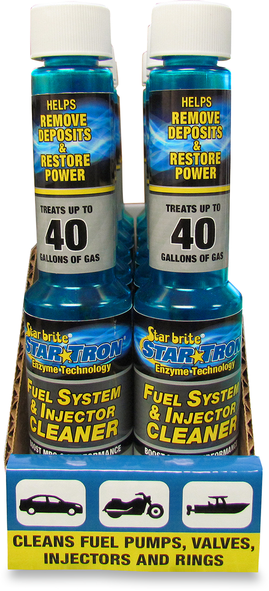 STAR TRON Fuel Treatment/Cleaner - 4 U.S. fl oz. - 12 Pack with Display 96699