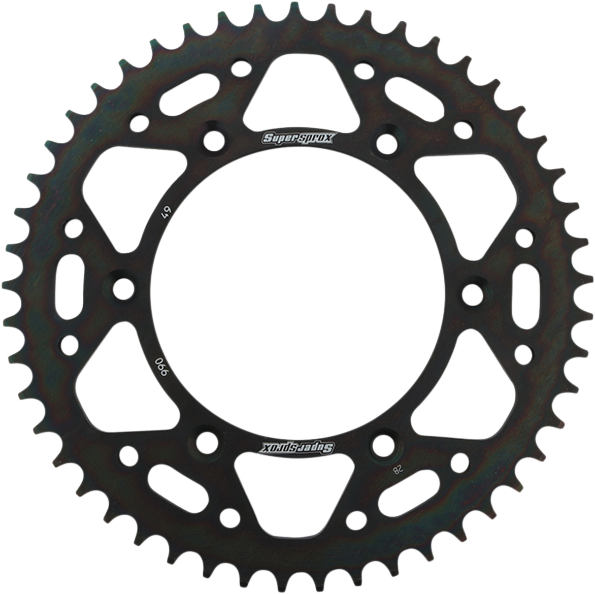 SUPERSPROX Steel Rear Sprocket - 49 Tooth RFE-990-49-BLK