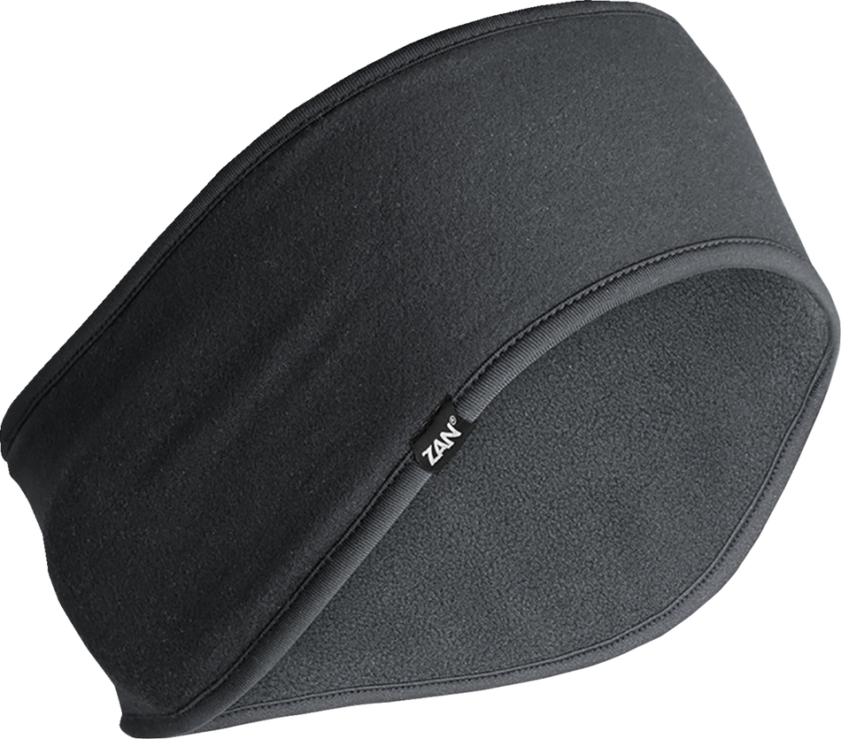 ZAN HEADGEAR Ear Warmer SportFlex Headband - Low Pile - Black WEWF114