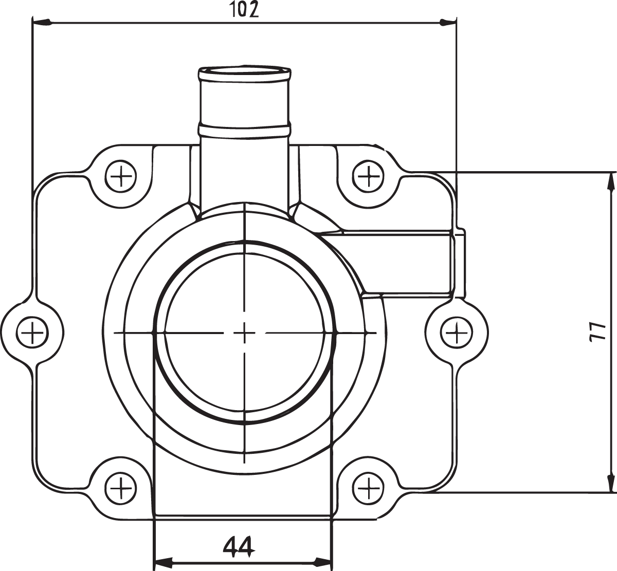 KIMPEX Carburetor Flange - Polaris 301736