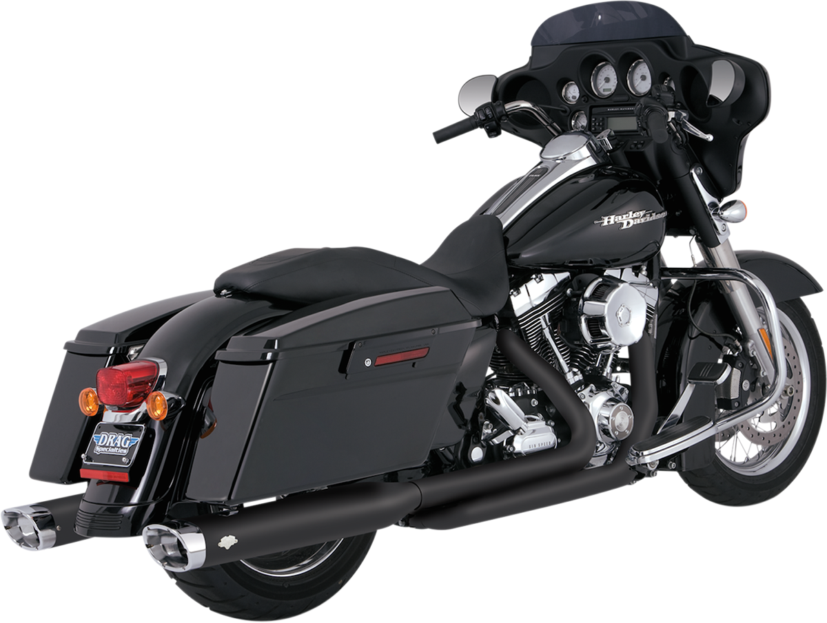 VANCE &amp; HINES Doppelkrümmer für '09-'16 FL - Schwarz 46752 