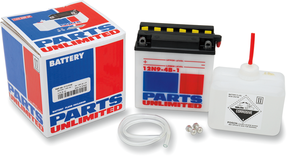 Parts Unlimited Battery - 12n9-4b-1 12n9-4b-1-Fp
