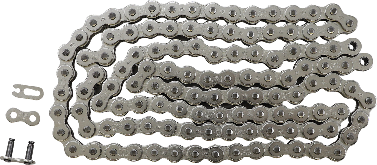 JT CHAINS 520 HDR - Nickel Race Chain - 118 Links JTC520HDRNN118S