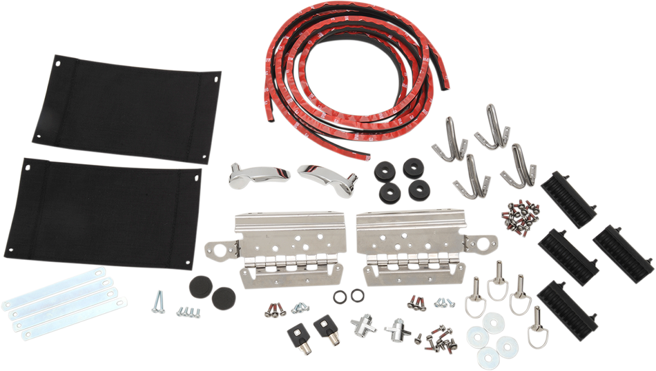DRAG SPECIALTIES Saddlebag Lid Complete Hardware Kit - '14-'22 S77-0150K
