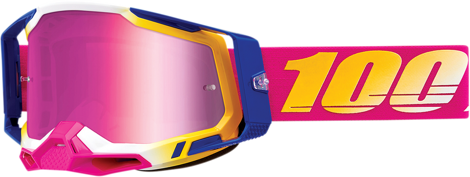 100% Racecraft 2 Goggles - Mission - Pink Mirror 50010-00012