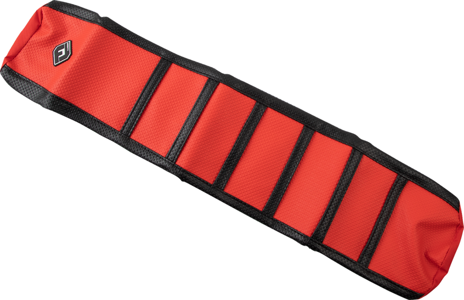 FLU DESIGNS INC. Pro Rib Seat Cover - Black/Red/Black - CRF '21-'23 15507