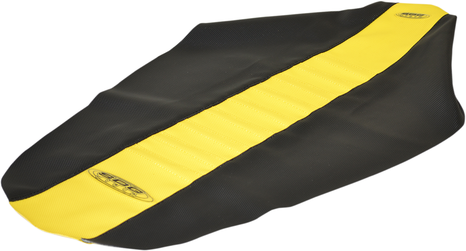 Funda de asiento plisada SDG - Parte superior amarilla/laterales negros 96346 YK 
