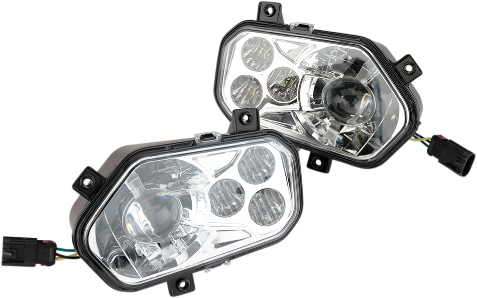 MOOSE UTILITY LED Headlight - RZR800/900 - Clear 100-3351-PU