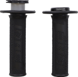 TORC1 Grips - Defy - Lock-On - Diamond - KEV-TEC Ballistic Rubber - Black 4650-0202