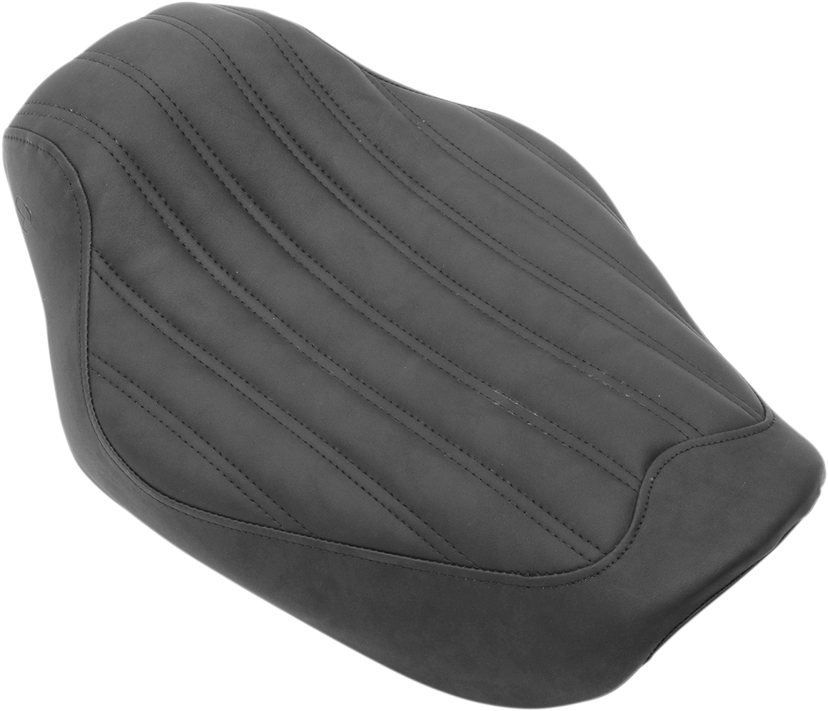 SADDLEMEN Knuckle Solo Seat - Ribbed - Black - FXD '04-'05 804-04-0023