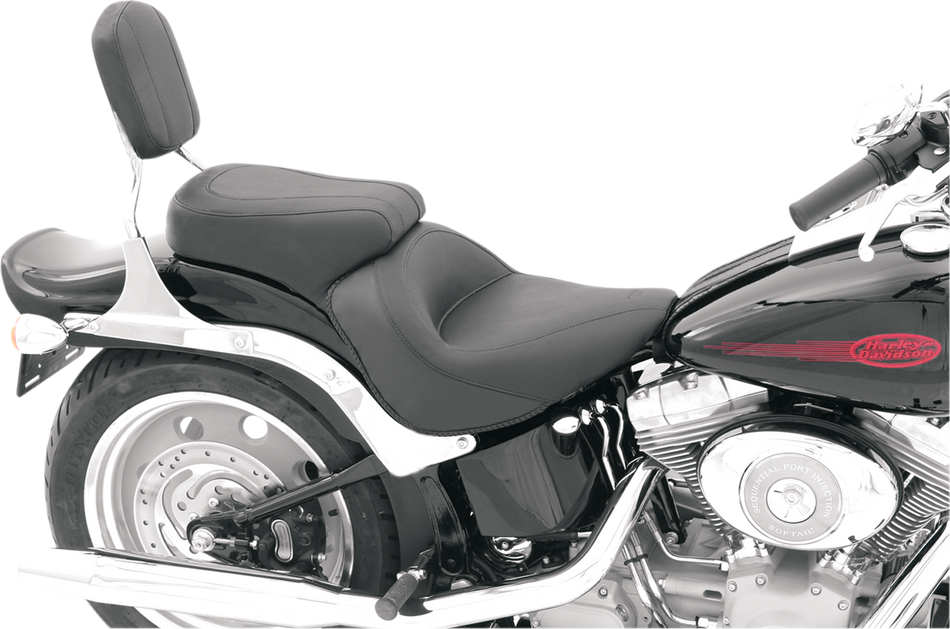 MUSTANG Vintage Style Seat - Standard - Smooth - Black - FXST 76400