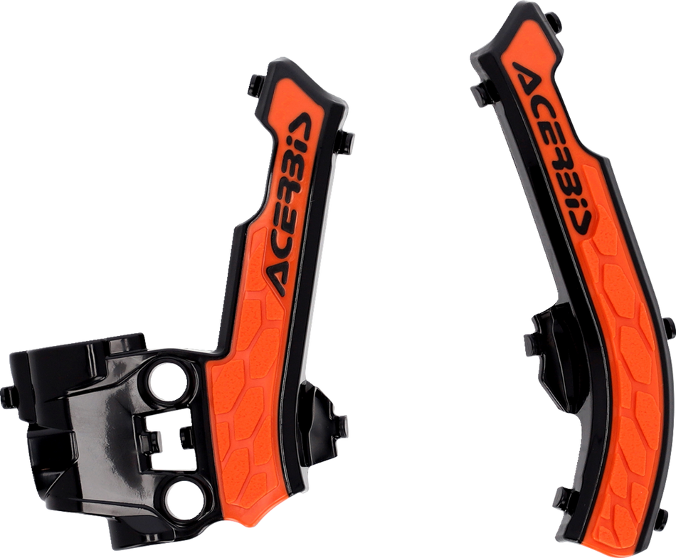ACERBIS X-Grip Frame Guards - Black/ '16 Orange 2979615229