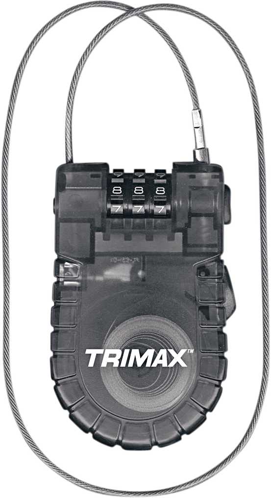 TRIMAX Retractable Cable Lock T33RC 4010-0050
