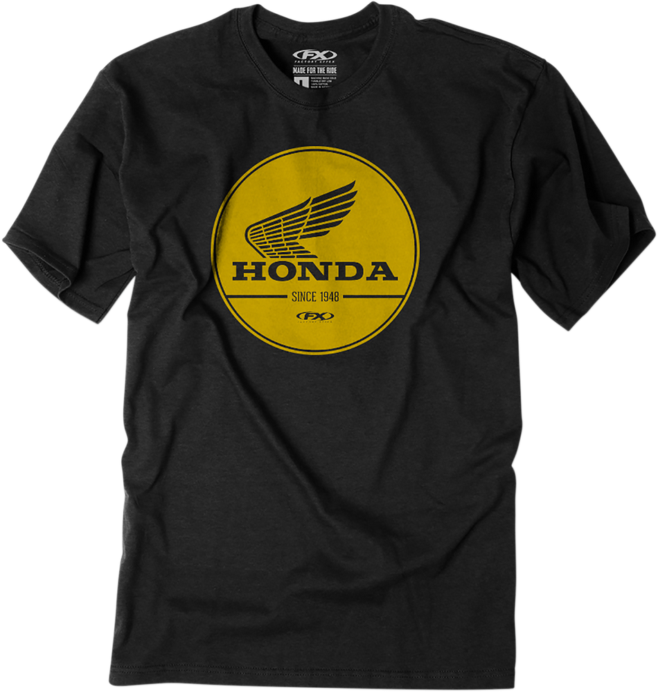 FACTORY EFFEX Honda Gold Label T-Shirt - Black - Large 23-87304