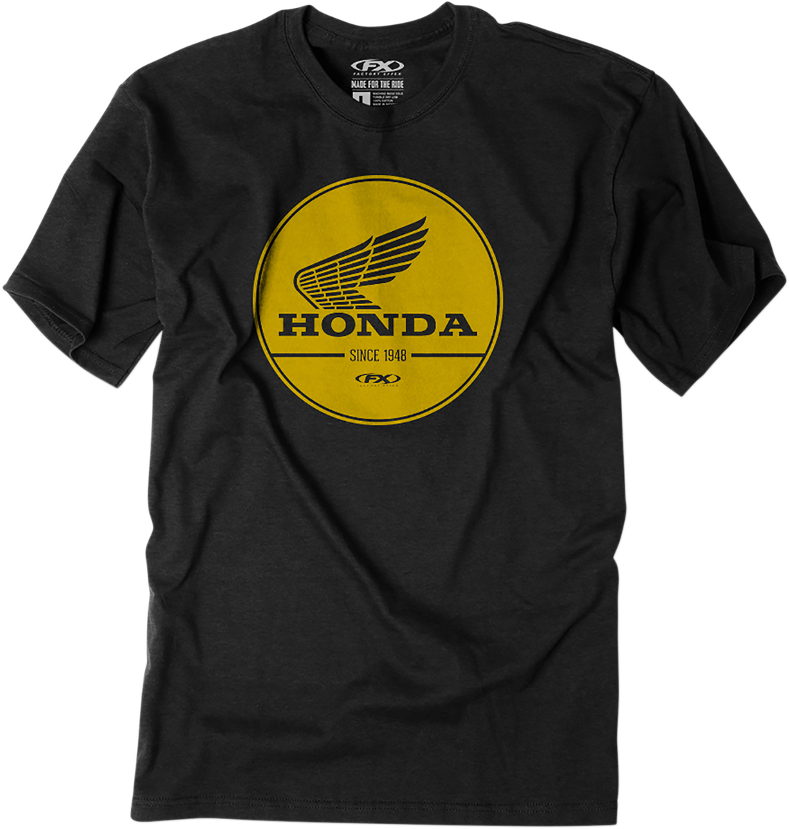 FACTORY EFFEX Honda Gold Label T-Shirt - Black - Large 23-87304