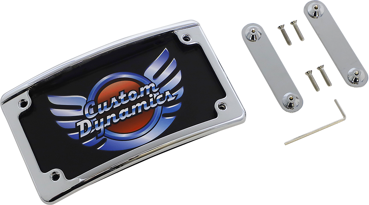 CUSTOM DYNAMICS LED License Plate Frame - CVO - Chrome LPF-RAD-CVO-C