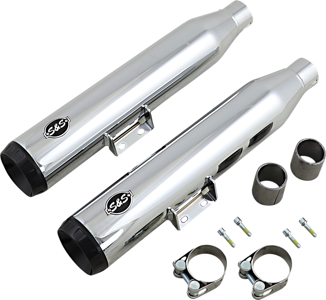 S&S CYCLE Grand National Slip-On Mufflers - Chrome 550-0757B