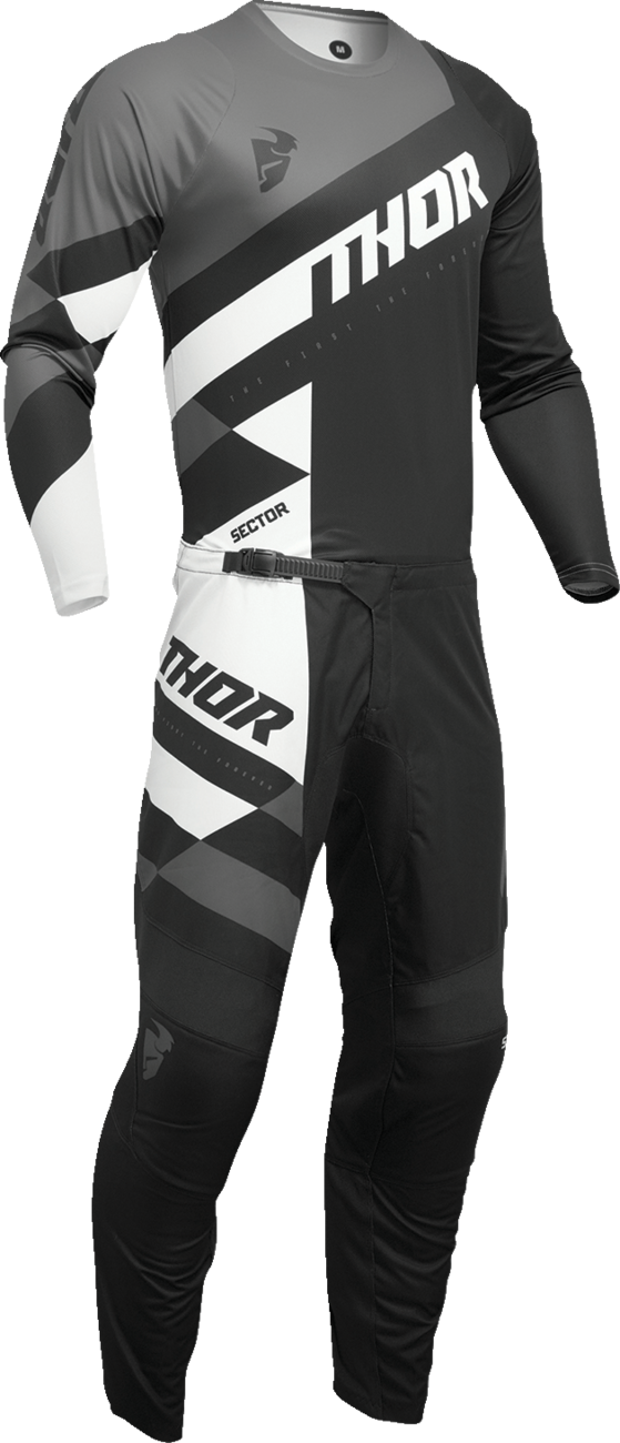 THOR Sector Checker Jersey - Black/Gray - 2XL 2910-7584