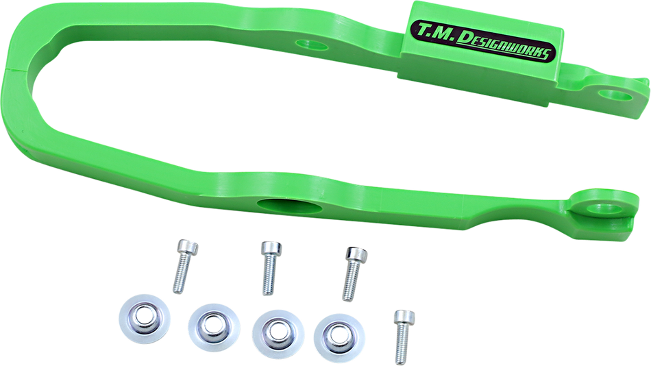 T.M. DESIGNWORKS Chain Slider - Kawasaki - Green DCS-KX85-GR