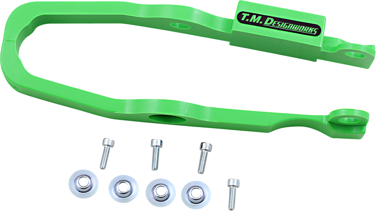 T.M. DESIGNWORKS Chain Slider - Kawasaki - Green DCS-KX85-GR