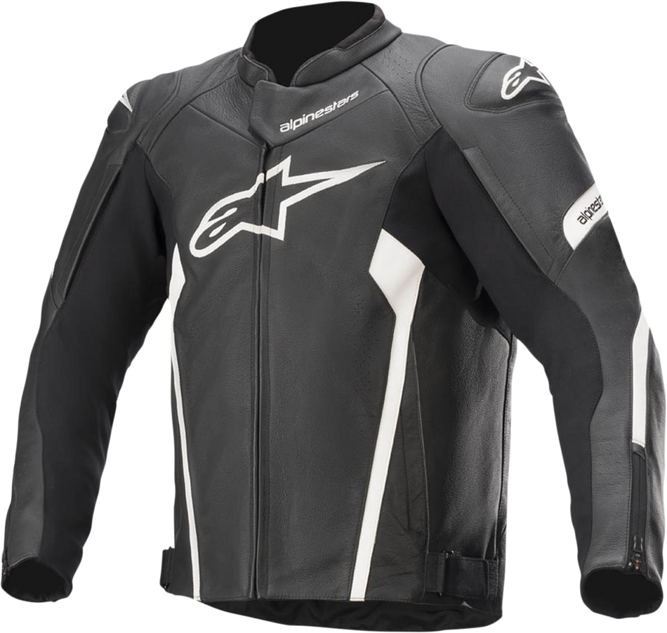 ALPINESTARS Faster v2 Leather Jacket - Black/White - US 50 / EU 60 3103521-12-60