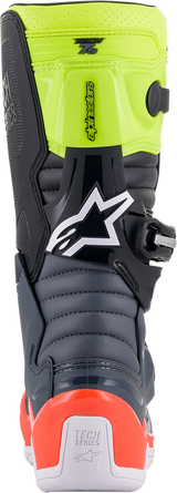 ALPINESTARS Youth Tech 7S Stiefel – Schwarz/Grau/Rot/Weiß/Gelb – US 5 2015017-9058-5